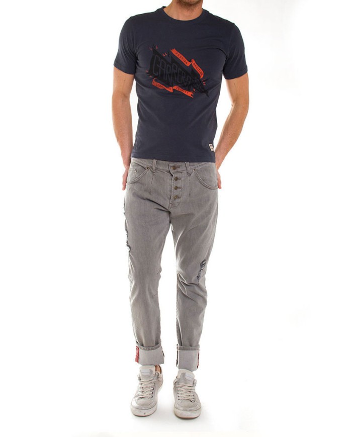 JEANS STRETCH MOD. 746. Cavallo basso gamba regolare