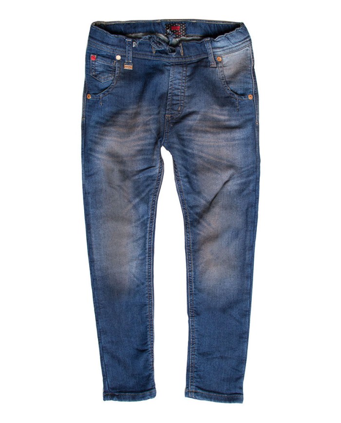 JOGGER JEANS CON COULISSE IN VITA