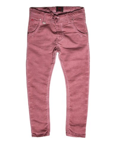 JOGGER JEANS COLORATO CON COULISSE IN VITA