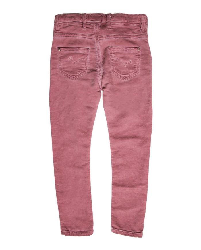 JOGGER JEANS COLORATO CON COULISSE IN VITA