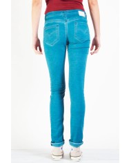 JOGGER JEANS COLORATO MOD 752. Vita e gamba regolare.