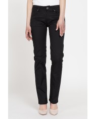 PANTALONI IN GABARDINA STRETCH. Vita regolare e gamba regolare.