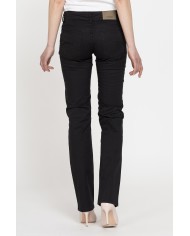 PANTALONI IN GABARDINA STRETCH. Vita regolare e gamba regolare.