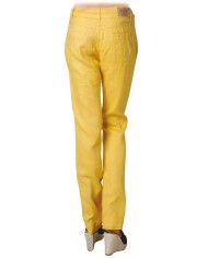 PANTALONE IN LINO. Vita e gamba regolare.