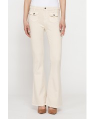 PANTALONE BOOTCUT CON TASCHE FRONTALI IN BULL DENIM