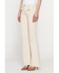 PANTALONE BOOTCUT CON TASCHE FRONTALI IN BULL DENIM