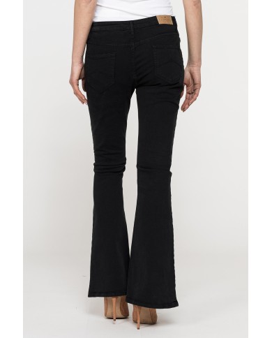 PANTALONE BOOTCUT CON TASCHE FRONTALI IN BULL DENIM