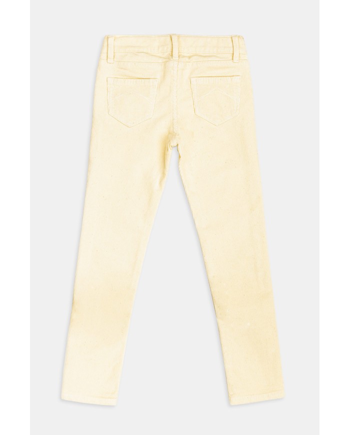 PANTALONE 5 TASCHE IN VELLUTO STRETCH STRETCH. Vestibilità regular.