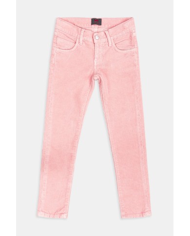 PANTALONE 5 TASCHE IN VELLUTO STRETCH STRETCH. Vestibilità regular.