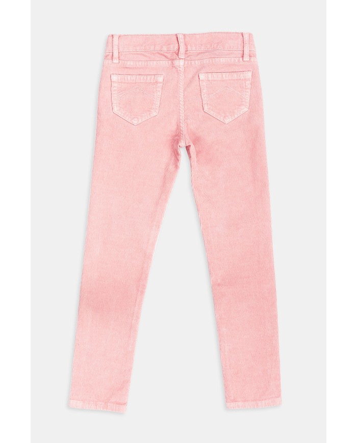 PANTALONE 5 TASCHE IN VELLUTO STRETCH STRETCH. Vestibilità regular.