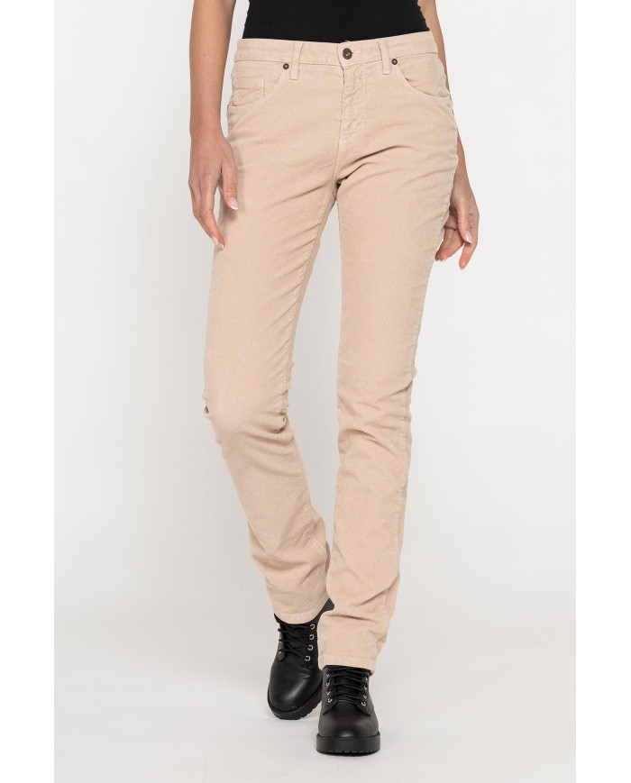 PANTALONE IN VELLUTO STRETCH MOD. 752