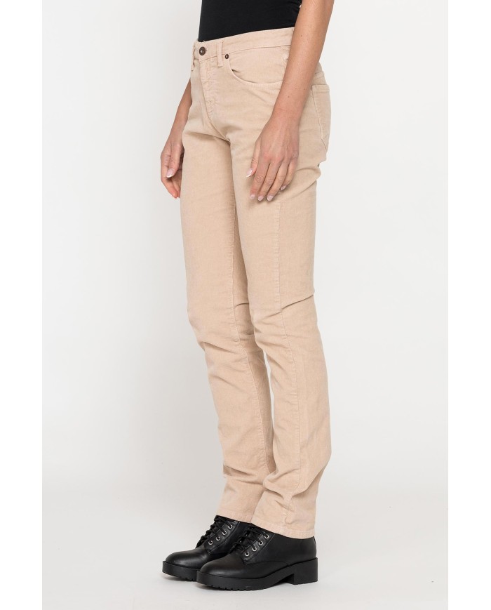 PANTALONE IN VELLUTO STRETCH MOD. 752