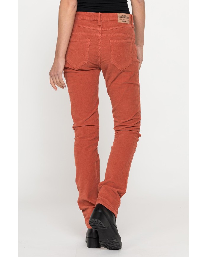 PANTALONE IN VELLUTO STRETCH MOD. 752