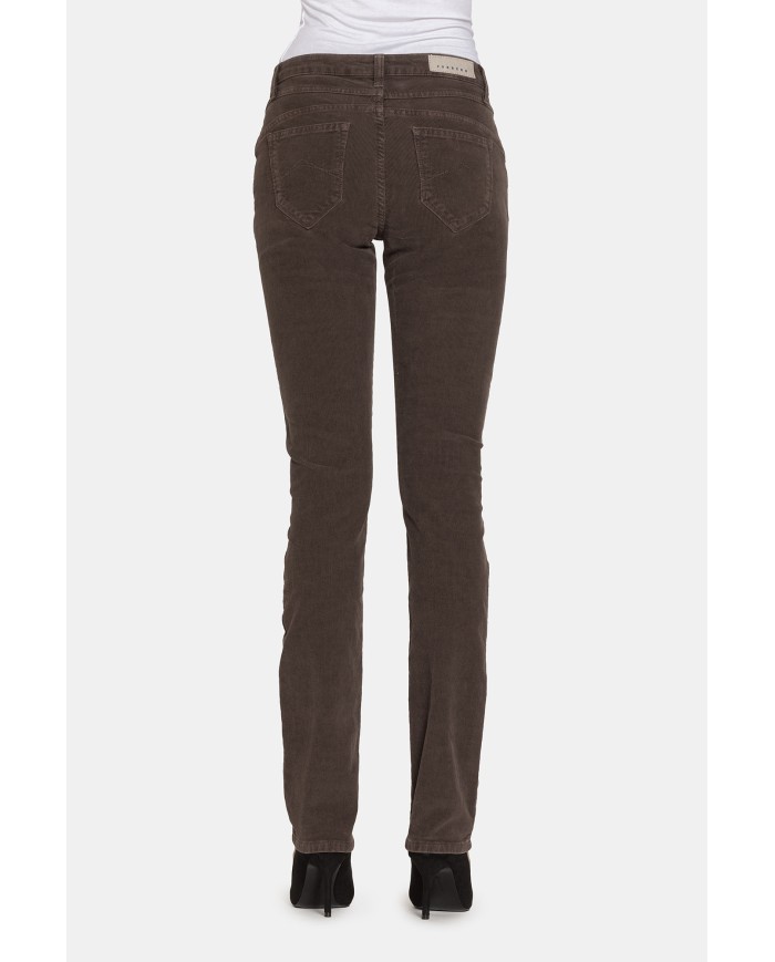 PANTALONE IN VELLUTO STRETCH MOD. 752