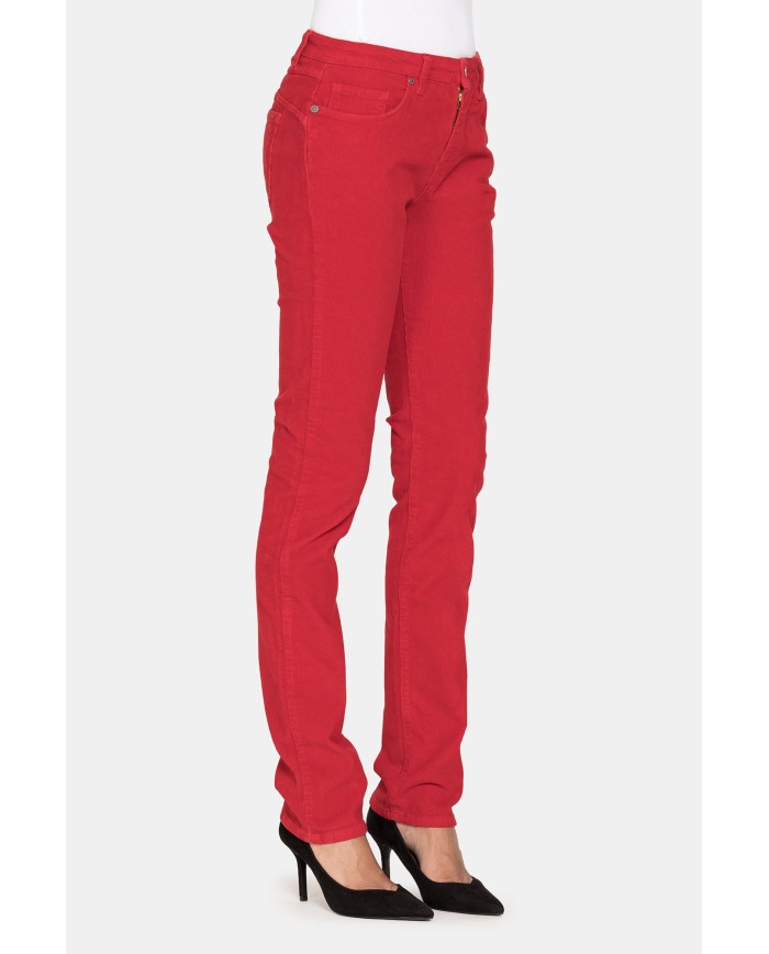 PANTALONE IN VELLUTO STRETCH MOD. 752