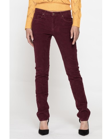 PANTALONE IN VELLUTO STRETCH MOD. 752