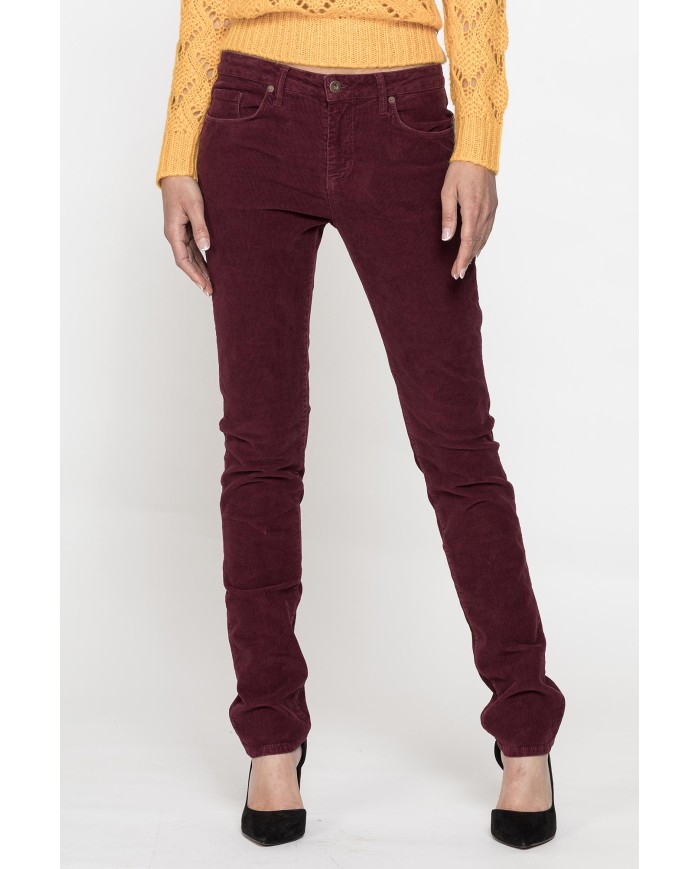 PANTALONE IN VELLUTO STRETCH MOD. 752