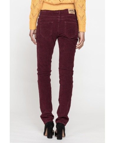 PANTALONE IN VELLUTO STRETCH MOD. 752