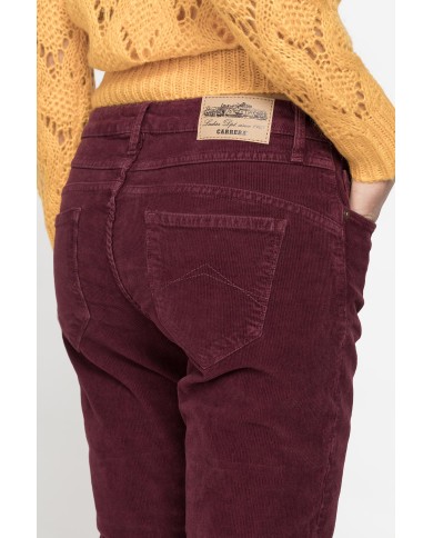 PANTALONE IN VELLUTO STRETCH MOD. 752