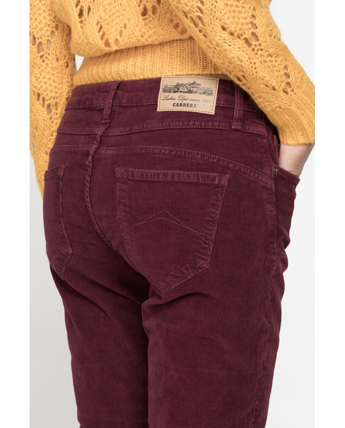 PANTALONE IN VELLUTO STRETCH MOD. 752