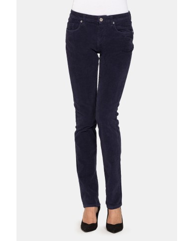 PANTALONE IN VELLUTO STRETCH MOD. 752