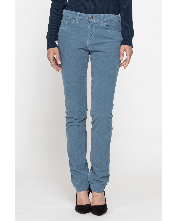 PANTALONE IN VELLUTO STRETCH MOD. 752