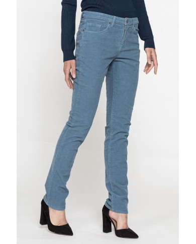 PANTALONE IN VELLUTO STRETCH MOD. 752