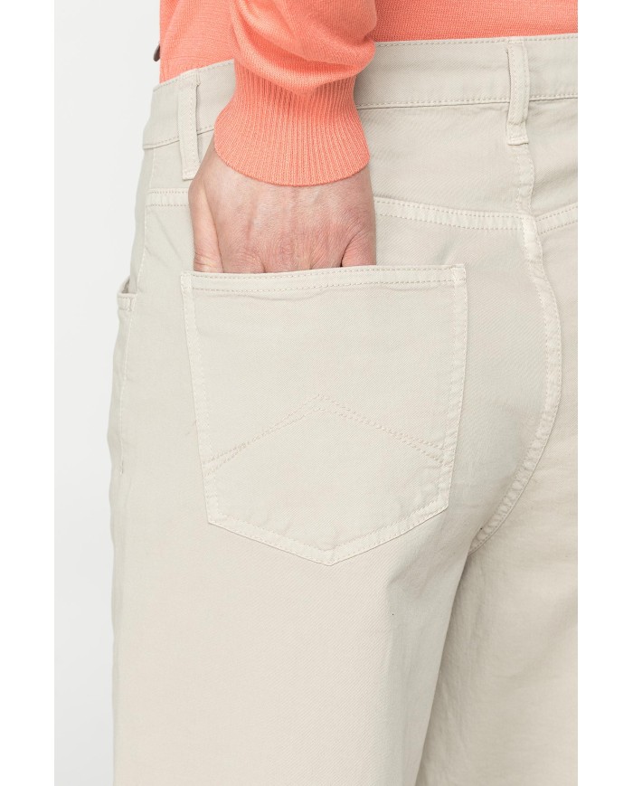 PANTALONI CULOTTE IN GABARDINA LEGGERA 