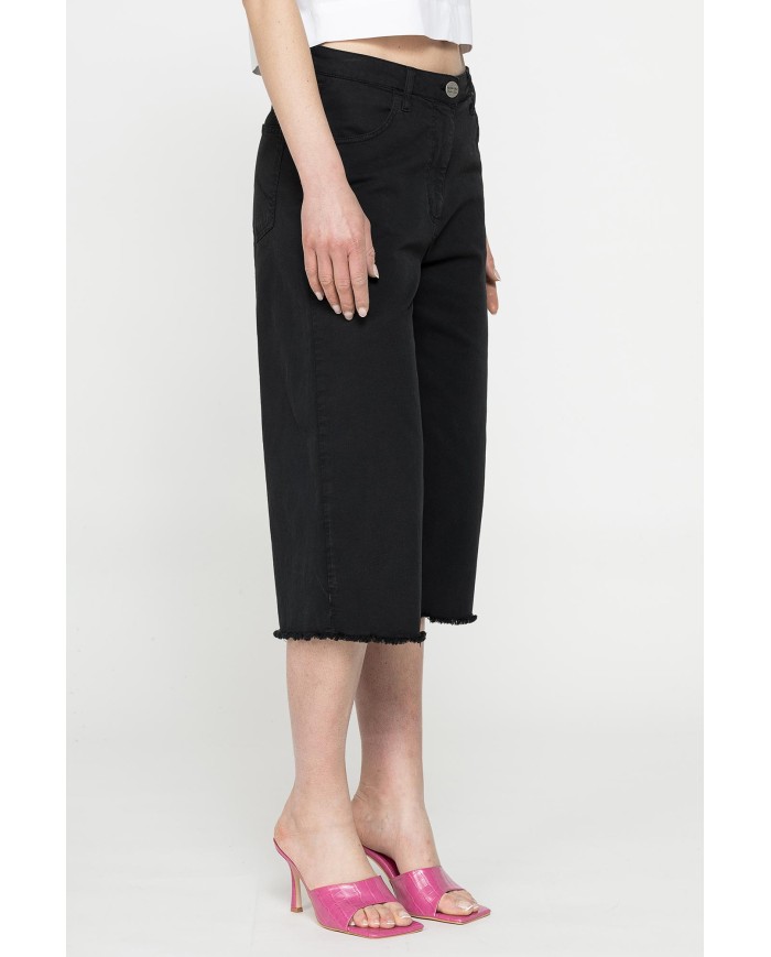 PANTALONI CULOTTE IN GABARDINA LEGGERA 