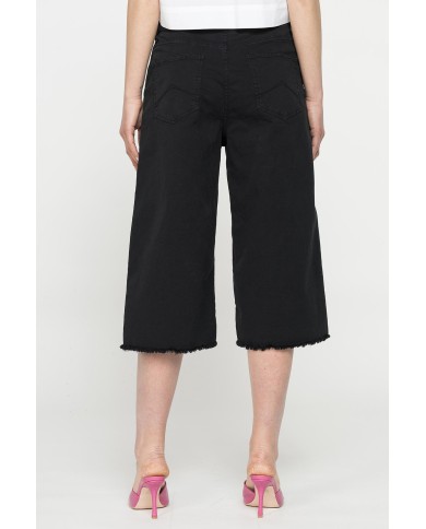 PANTALONI CULOTTE IN GABARDINA LEGGERA 