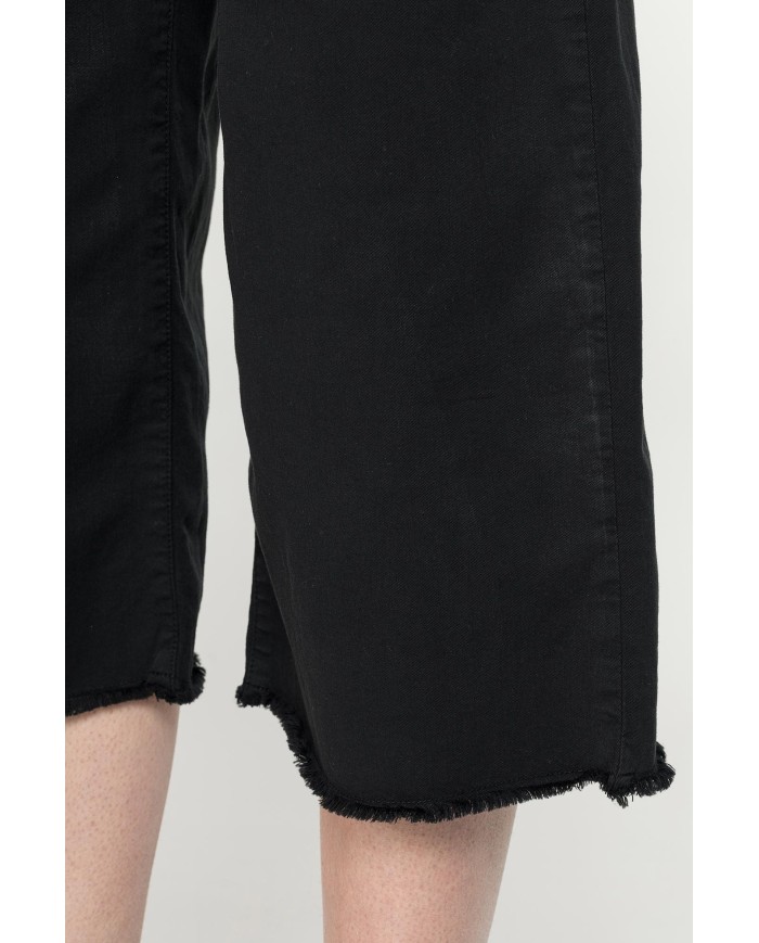 PANTALONI CULOTTE IN GABARDINA LEGGERA 