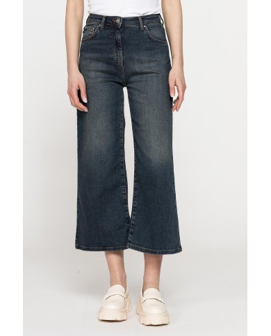JEANS CULOTTE 5 TASCHE IN DENIM STRETCH 12,5oz
