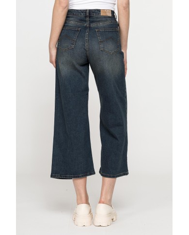 JEANS CULOTTE 5 TASCHE IN DENIM STRETCH 12,5oz