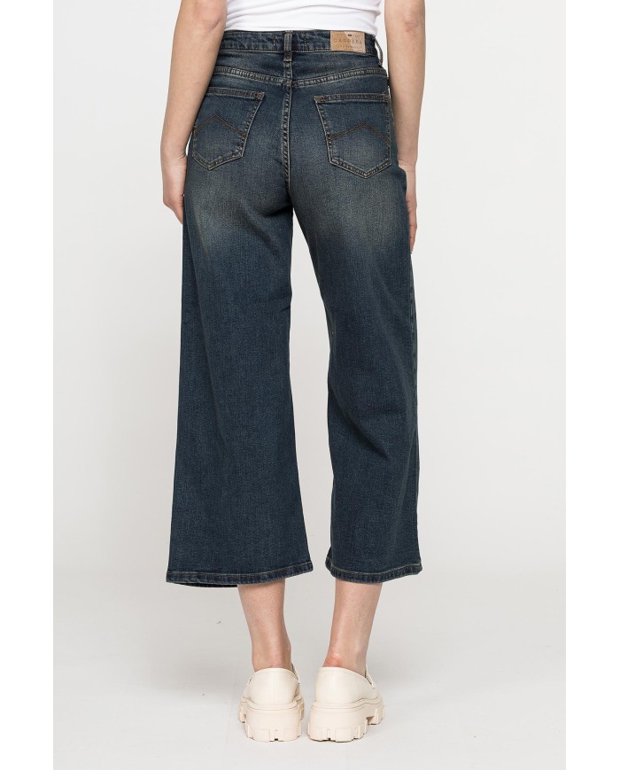 JEANS CULOTTE 5 TASCHE IN DENIM STRETCH 12,5oz