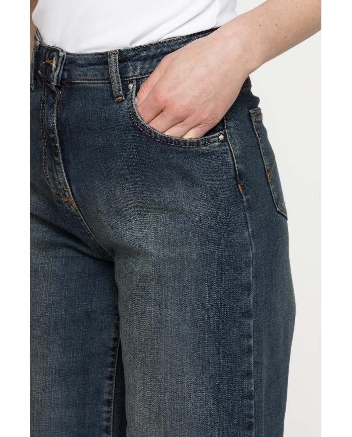 JEANS CULOTTE 5 TASCHE IN DENIM STRETCH 12,5oz