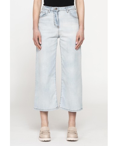 JEANS CULOTTE 5 TASCHE IN DENIM STRETCH 12,5oz