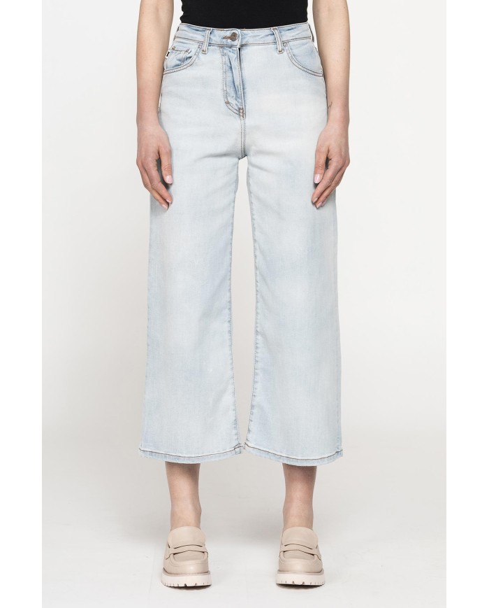 JEANS CULOTTE 5 TASCHE IN DENIM STRETCH 12,5oz