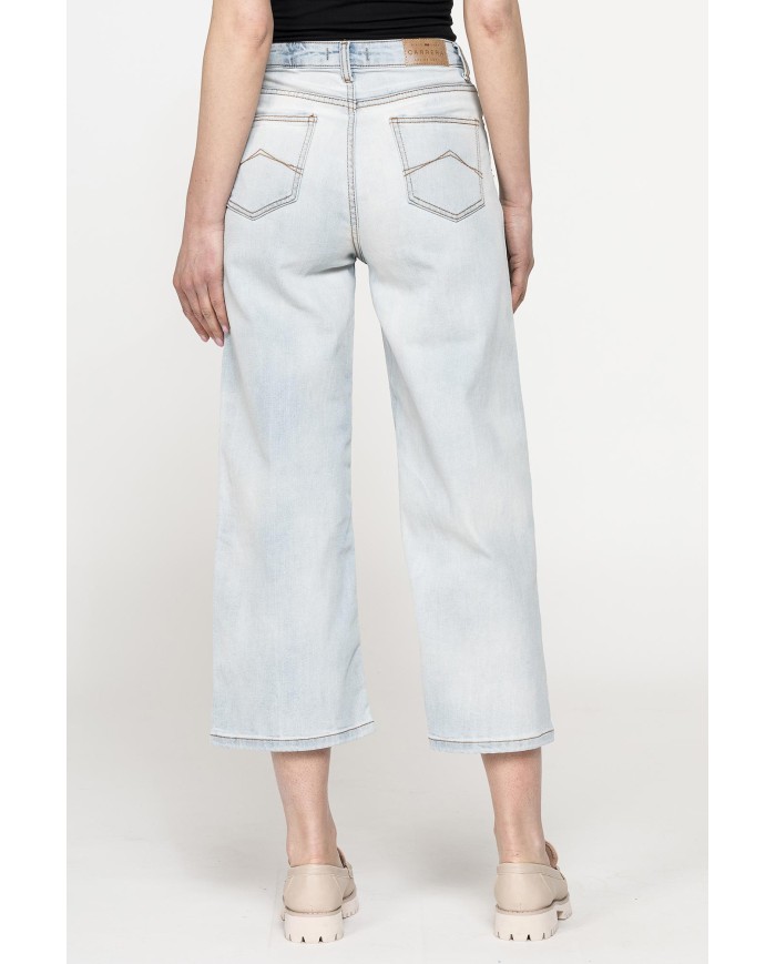 JEANS CULOTTE 5 TASCHE IN DENIM STRETCH 12,5oz