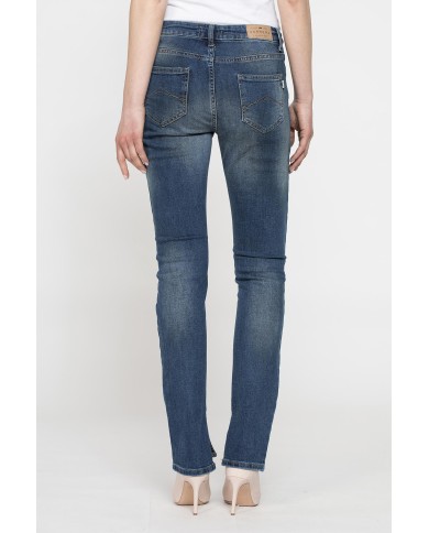 JEANS 5 TASCHE CON SPACCO SUL FONDO