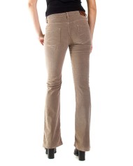 PANTALONE BOOTCUT IN VELLUTO STRETCH. MOD. 752. Vita regolare e gamba regolare