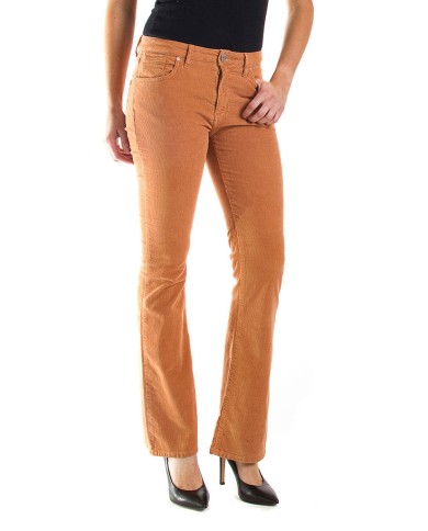 PANTALONE BOOTCUT IN VELLUTO STRETCH. MOD. 752. Vita regolare e gamba regolare