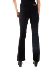 PANTALONE BOOTCUT IN VELLUTO STRETCH. MOD. 752. Vita regolare e gamba regolare