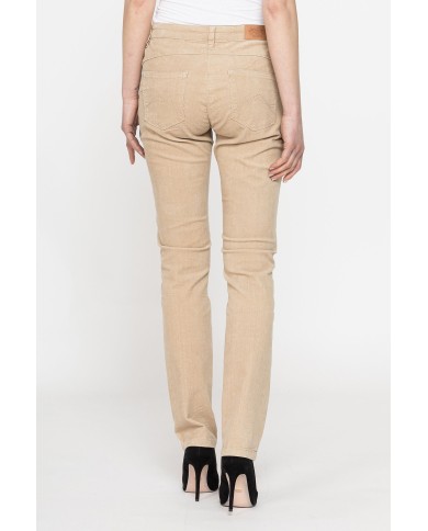 VELLUTO 1000r STRETCH MOD. 753. Vita alta e gamba regolare.