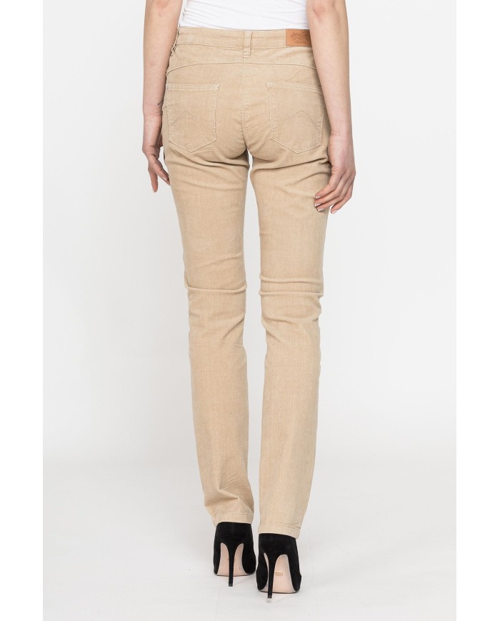 VELLUTO 1000r STRETCH MOD. 753. Vita alta e gamba regolare.