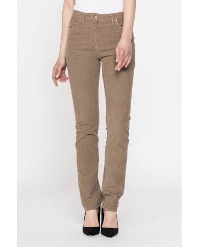 VELLUTO 1000r STRETCH MOD. 753. Vita alta e gamba regolare.