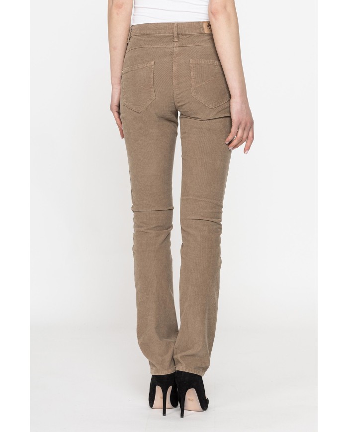 VELLUTO 1000r STRETCH MOD. 753. Vita alta e gamba regolare.