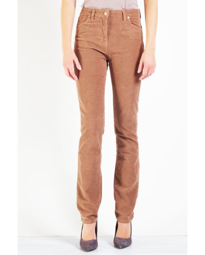 VELLUTO 1000r STRETCH MOD. 753. Vita alta e gamba regolare.