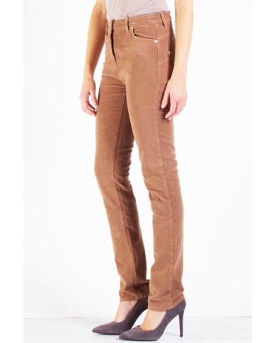 VELLUTO 1000r STRETCH MOD. 753. Vita alta e gamba regolare.