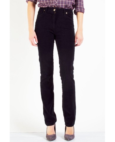 VELLUTO 1000r STRETCH MOD. 753. Vita alta e gamba regolare.