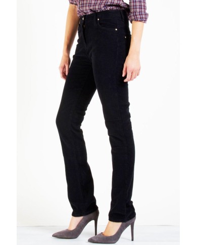 VELLUTO 1000r STRETCH MOD. 753. Vita alta e gamba regolare.